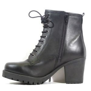 Leather Combat Boot